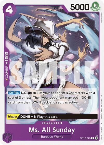 Ms. All Sunday - OP12-075 - Common - Legacy of the Master