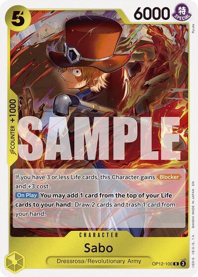 Sabo - OP12-100 - Rare - Legacy of the Master