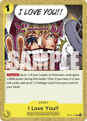 I Love You!! - OP12-115 - Uncommon - Legacy of the Master