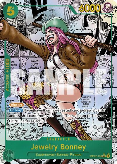 Jewelry Bonney - OP12-118 - Secret Rare (Manga Alt Art) - Legacy of the Master