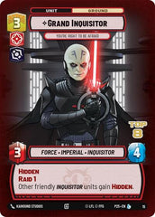 Grand Inquisitor - You're Right to Be Afraid (Top 8) - 15 - Legendary - Organized Play Promos