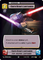 Darth Revan's Lightsabers - 19 - Rare - Organized Play Promos