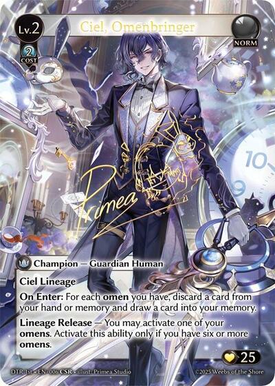Ciel, Omenbringer - 006 - Collector Super Rare - Distorted Reflections