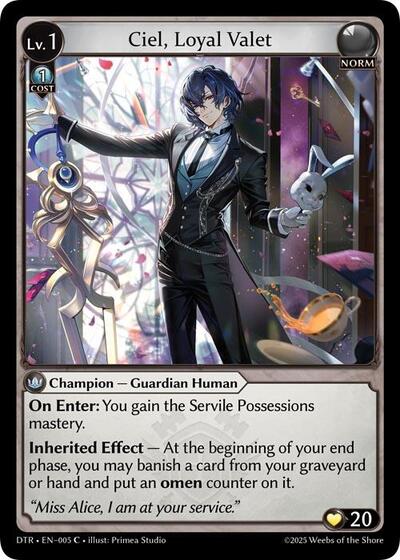 Ciel, Loyal Valet - 005 - Common - Distorted Reflections