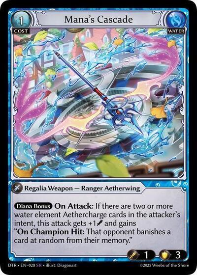 Mana's Cascade - 028 - Super Rare - Distorted Reflections
