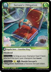 Servant's Obligation - 030 - Super Rare - Distorted Reflections