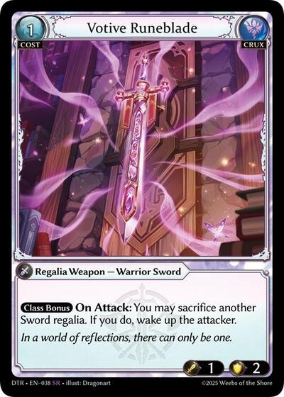 Votive Runeblade - 038 - Super Rare - Distorted Reflections