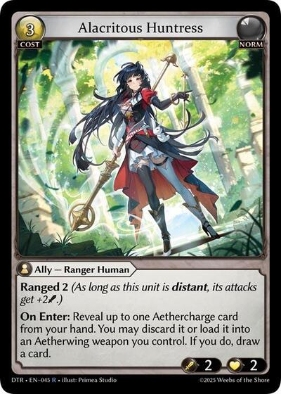 Alacritous Huntress - 045 - Rare - Distorted Reflections