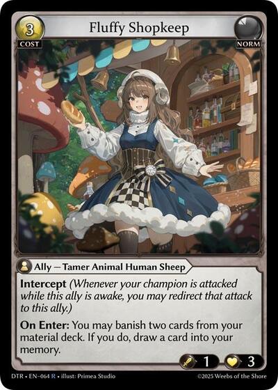 Fluffy Shopkeep - 064 - Rare - Distorted Reflections