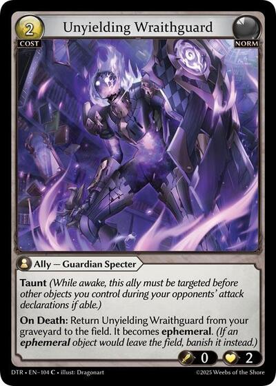 Unyielding Wraithguard - 104 - Common - Distorted Reflections