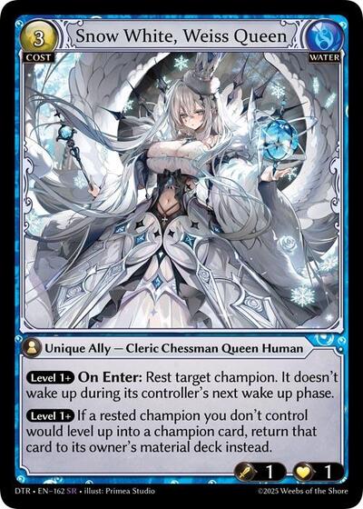 Snow White, Weiss Queen - 162 - Super Rare - Distorted Reflections