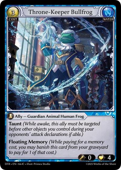 Throne-Keeper Bullfrog - 166 - Common - Distorted Reflections