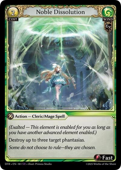 Noble Dissolution - 181 - Super Rare - Distorted Reflections