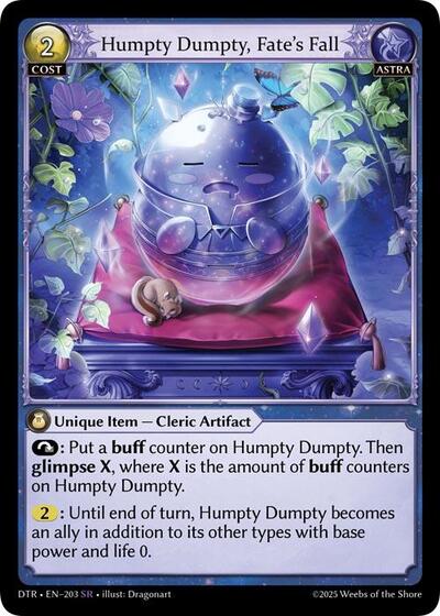 Humpty Dumpty, Fate's Fall - 203 - Super Rare - Distorted Reflections
