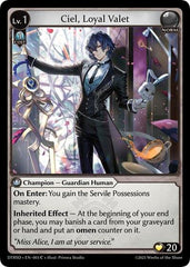 Ciel, Loyal Valet - 3 - Common - Distorted Reflections Starter Decks