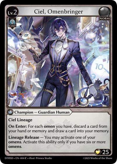 Ciel, Omenbringer - 4 - Common - Distorted Reflections Starter Decks