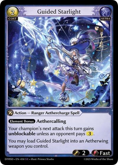 Guided Starlight - 50 - Super Rare - Distorted Reflections Starter Decks
