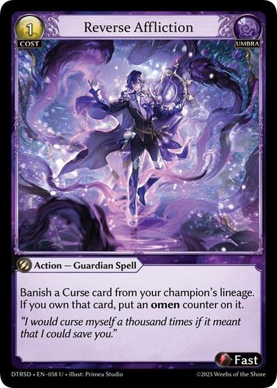 Reverse Affliction - 58 - Uncommon - Distorted Reflections Starter Decks