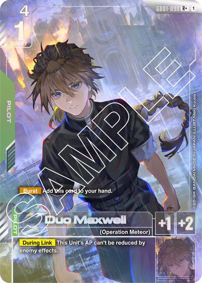 Duo Maxwell (R+) - GD01-090 - Full Art Rare - Newtype Rising
