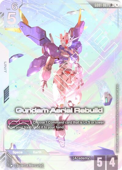 Gundam Aerial Rebuild (LR+) - GD01-067 - Full Art Legendary Rare - Newtype Rising