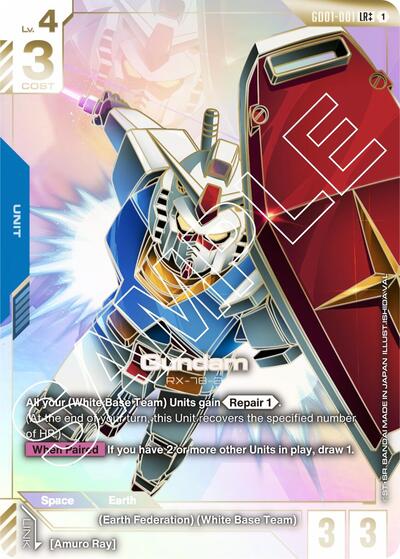 Gundam (GD01-001) (LR++) - GD01-001 - Alternate Art Legendary Rare - Newtype Rising