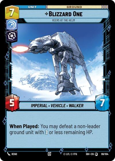 Blizzard One - Veers at the Helm - 99/104 - Special - Intro Battle: Hoth