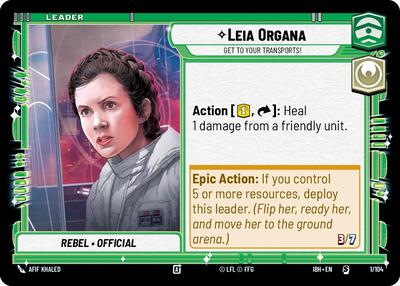 Leia Organa - Get To Your Transports! - 1/104 - Special - Intro Battle: Hoth