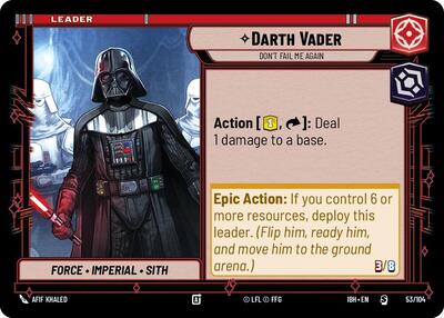 Darth Vader - Don't Fail Me Again - 53/104 - Special - Intro Battle: Hoth