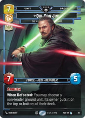 Qui-Gon Jinn - The Negotiations Will Be Short - 94 - Legendary - Organized Play Promos