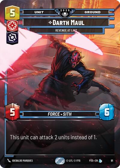 Darth Maul - Revenge at Last - 91 - Legendary - Organized Play Promos