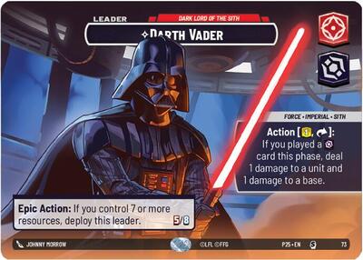Darth Vader - Dark Lord of the Sith - 73 - Special - Organized Play Promos
