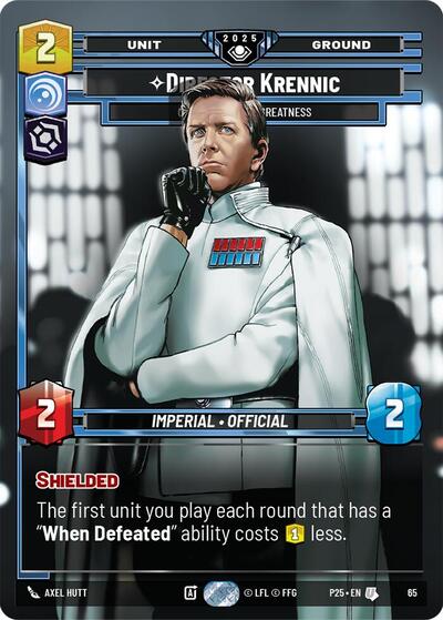Director Krennic - On the Verge of Greatness - 65 - Uncommon - Organized Play Promos