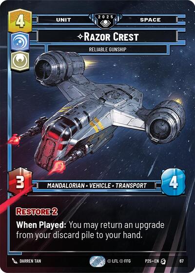 Razor Crest - Reliable Gunship - 67 - Special - Organized Play Promos