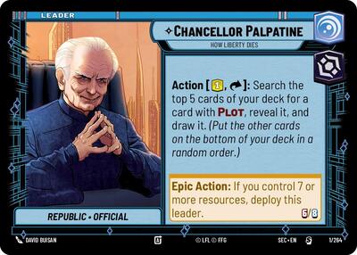 Chancellor Palpatine - How Liberty Dies - 1/264 - Special - Secrets of Power