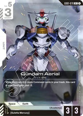 Gundam Aerial (Store Tournament Participant Pack 01) - GD01-070 - RARE - Gundam Promotional Cards
