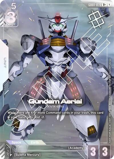 Gundam Aerial (Store Tournament Winner Pack 01) - GD01-070 - Full Art Rare - Gundam Promotional Cards