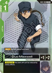 Duo Maxwell (Store Tournament Participant Pack 01) - GD01-090 - RARE - Gundam Promotional Cards