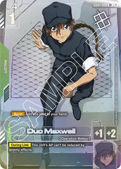 Duo Maxwell (Store Tournament Winner Pack 01) - GD01-090 - Full Art Rare - Gundam Promotional Cards