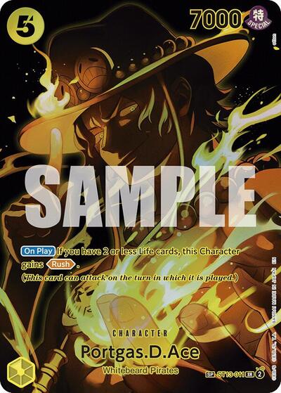 Portgas.D.Ace - ST13-011 - Super Rare (Special Alternate Art) - Legacy of the Master