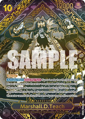 Marshall.D.Teach (SP) - OP09-093 - Super Rare (Gold Special Alt Art) - Legacy of the Master
