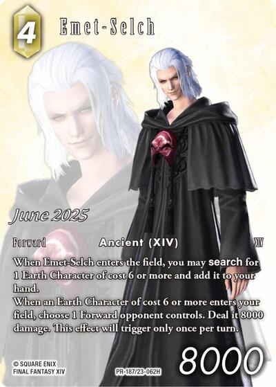 Emet-Selch (June 2025) - PR-187/23-062H - Rare - FF: Promo Cards