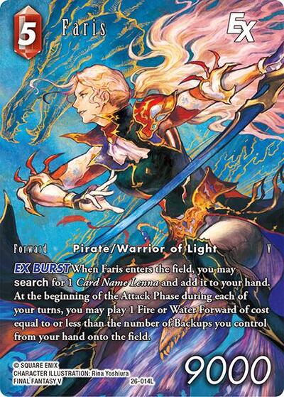 Faris EX - 26-014L - Legend (Full Art) - Gunslinger in the Abyss