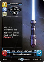 Heirloom Lightsaber - 105 - Common - Organized Play Promos