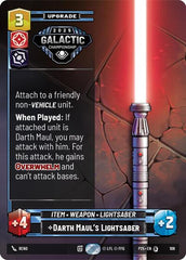 Darth Maul's Lightsaber - 108 - Special - Organized Play Promos