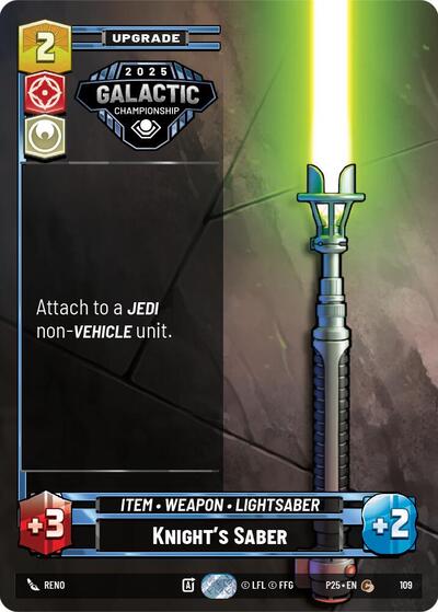 Knight's Saber - 109 - Common - Organized Play Promos