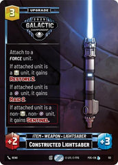 Constructed Lightsaber - 112 - Legendary - Organized Play Promos