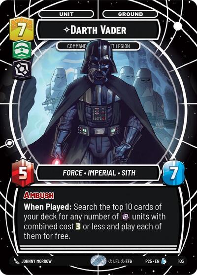Darth Vader - Commanding the First Legion - 103 - Legendary - Organized Play Promos