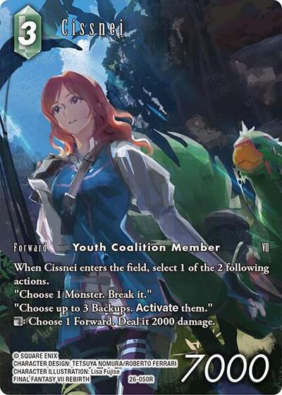 Cissnei - 26-050R - Rare (Full Art) - Gunslinger in the Abyss