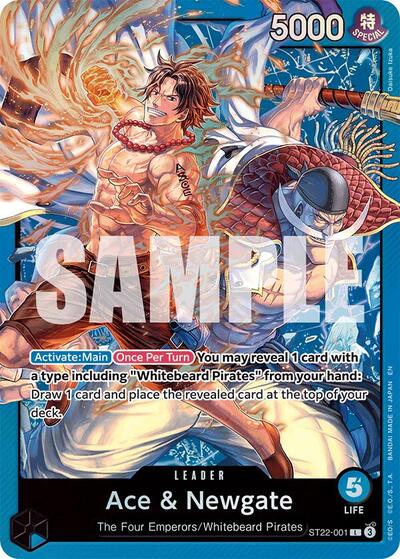 Ace & Newgate - ST22-001 - Leader - Ace & Newgate
