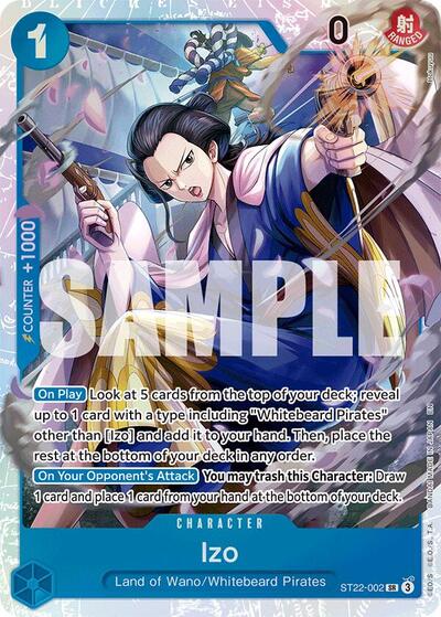 Izo - ST22-002 - Super Rare - ST-22: Starter Deck 22 Ace & Newgate